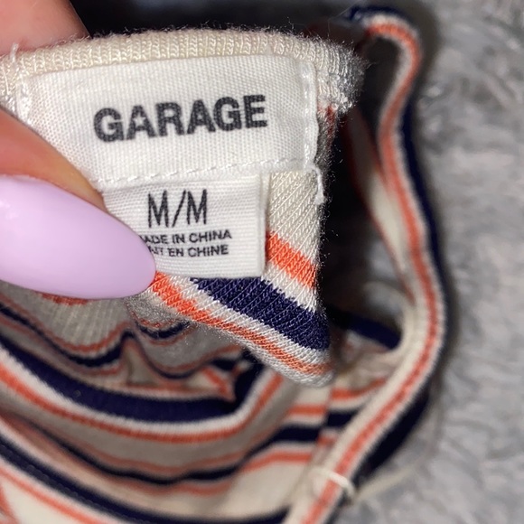 White/blue/orange maxi dress in size medium - Picture 3 of 3